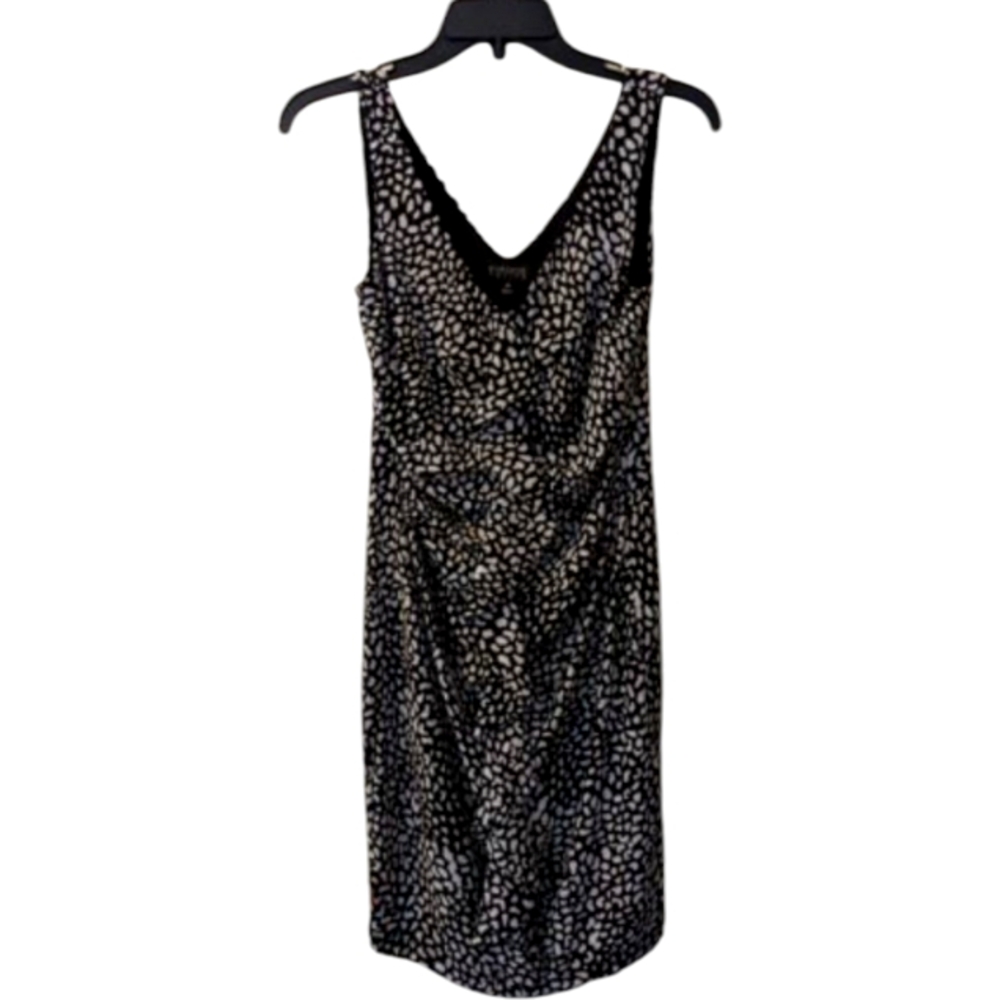 Sleveless Freckled Patterned Midi Dress - Picture 7 of 14